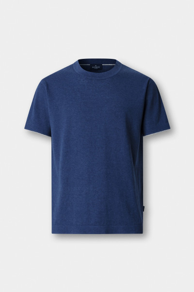 PULÓVER HACKETT LONDON COTTON LINEN KNIT TEE - Kép 9