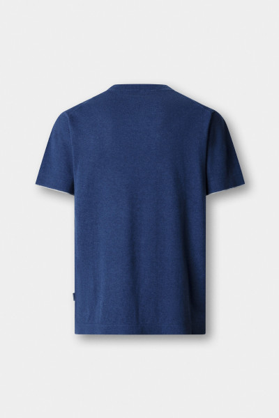 PULÓVER HACKETT LONDON COTTON LINEN KNIT TEE - Kép 10