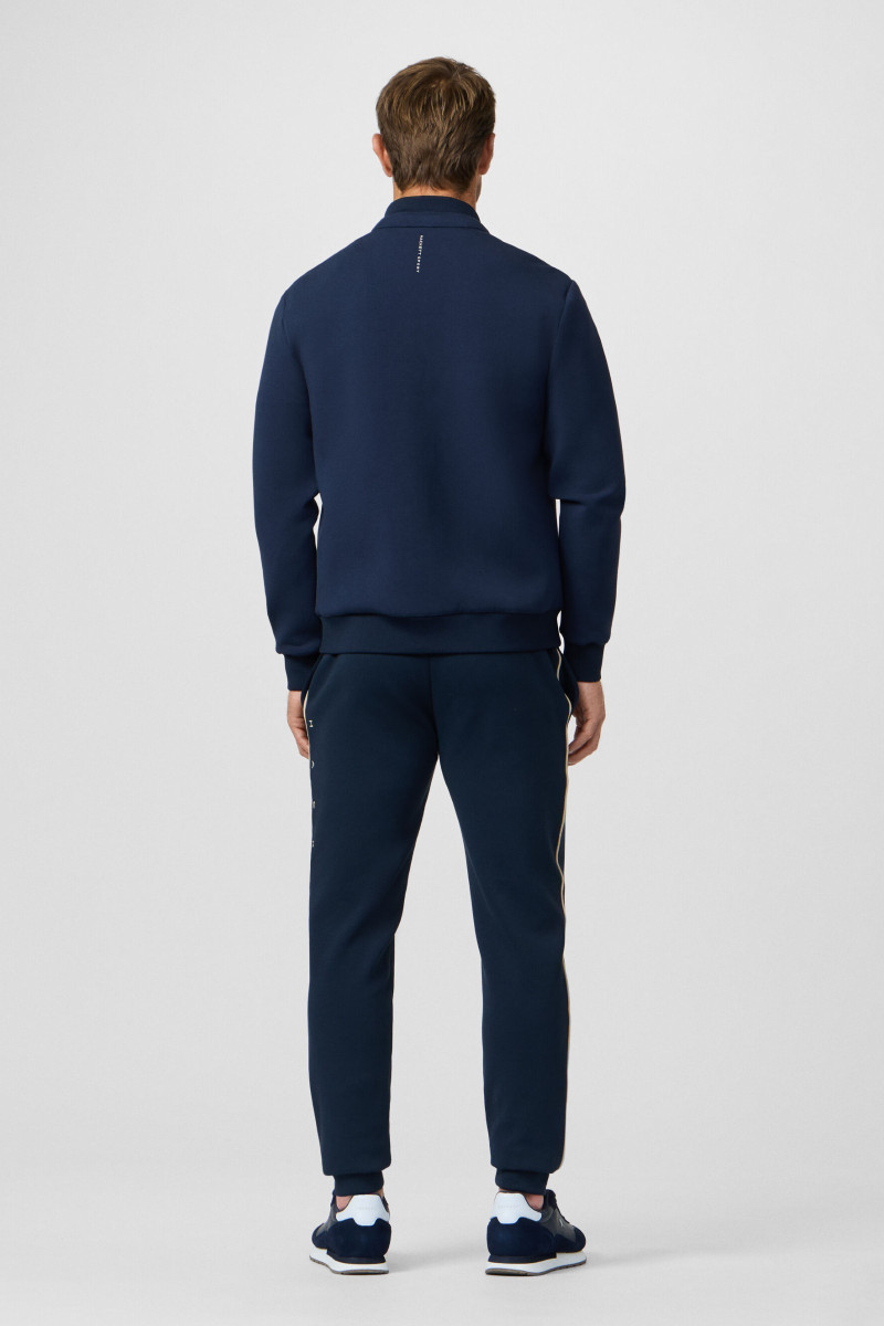 Mikina Hackett London Hs Estate Hybrid Fz Navy