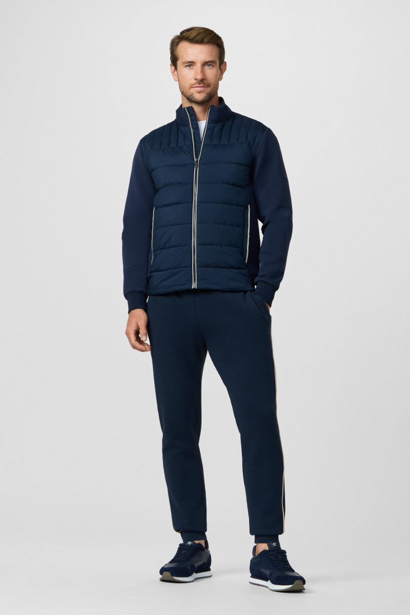 Mikina Hackett London Hs Estate Hybrid Fz Navy
