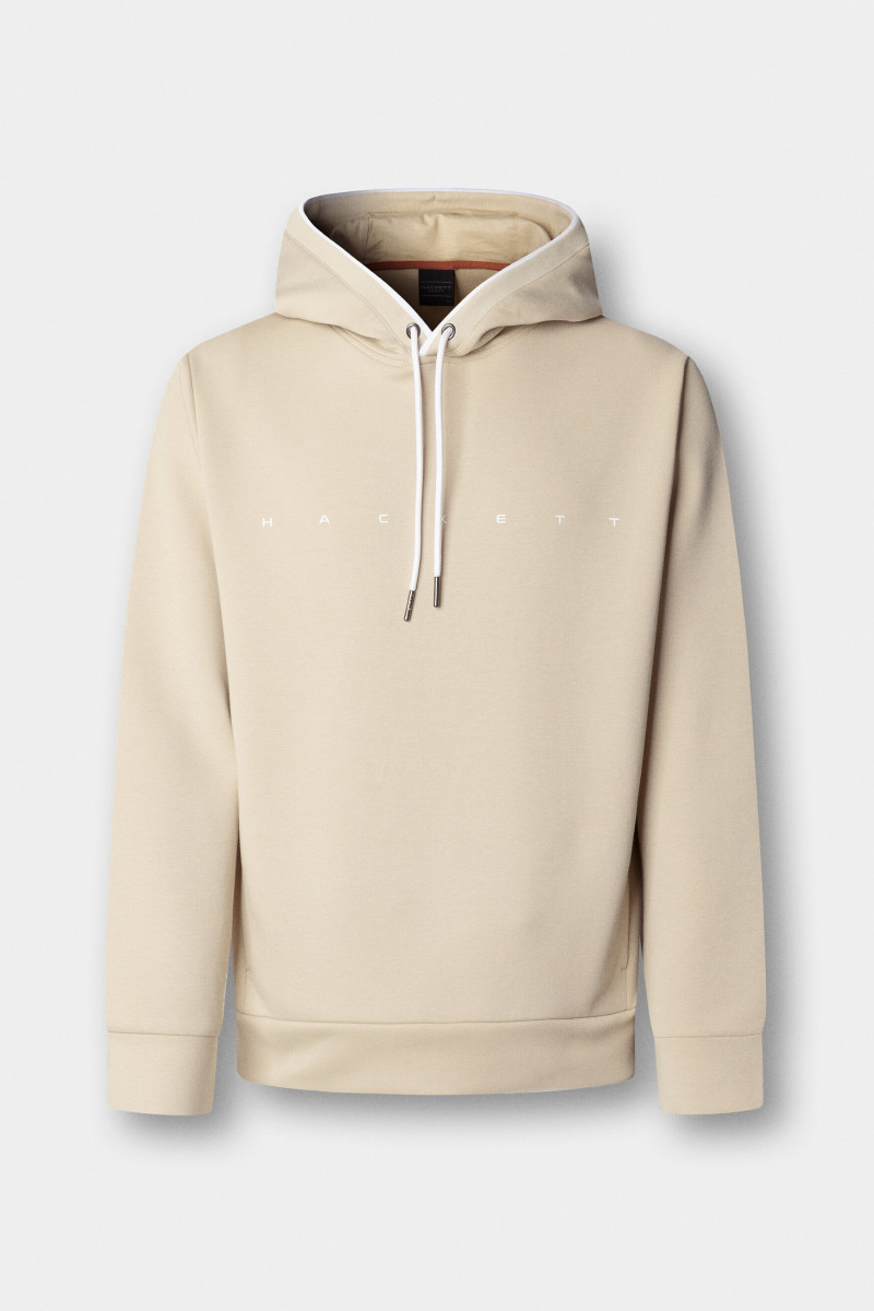 Mikina Hackett London Hs Essential Hoody Stone Beige