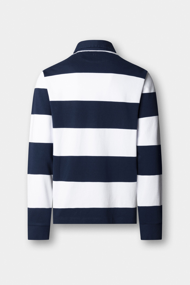 Polokošeľa Hackett London Heritage Lrc Str Rb Ls Optic White