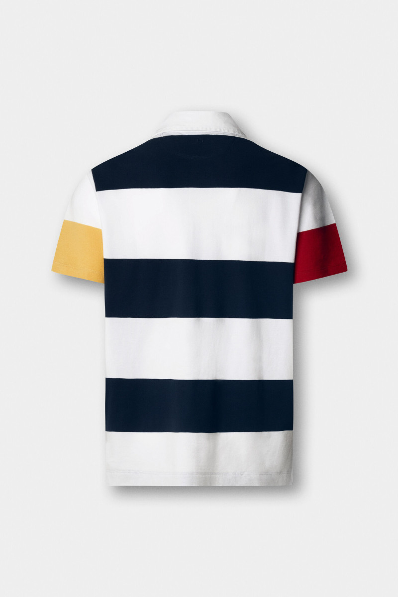 Polokošeľa Hackett London Heritage H Str Pq Rby Optic White