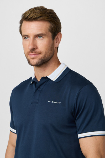 PÓLÓ HACKETT LONDON HS CLUB COLLAR POLO - Kép 4