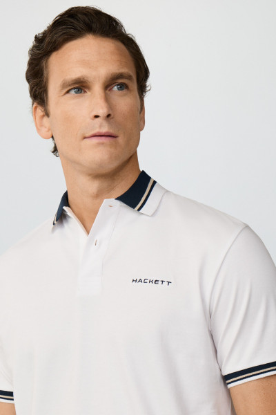 PÓLÓ HACKETT LONDON HS CLUB COLLAR POLO - Kép 5