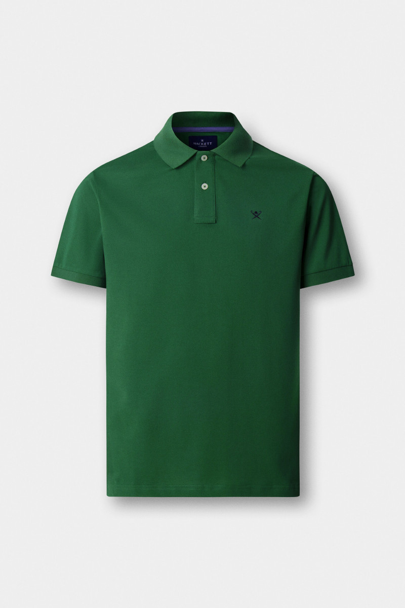 Polokošeľa Hackett London Slim Fit Logo Apple Green