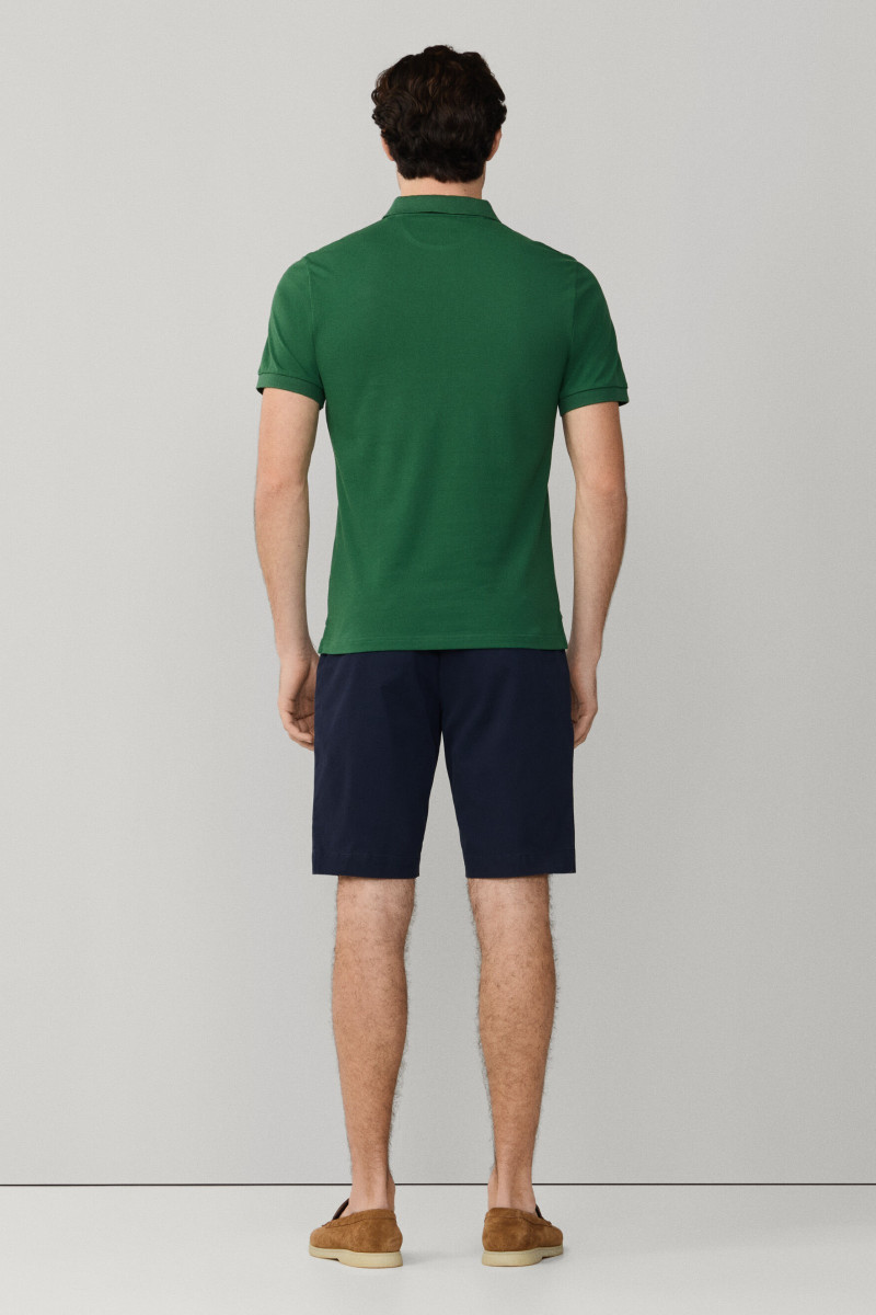 Polokošeľa Hackett London Slim Fit Logo Apple Green