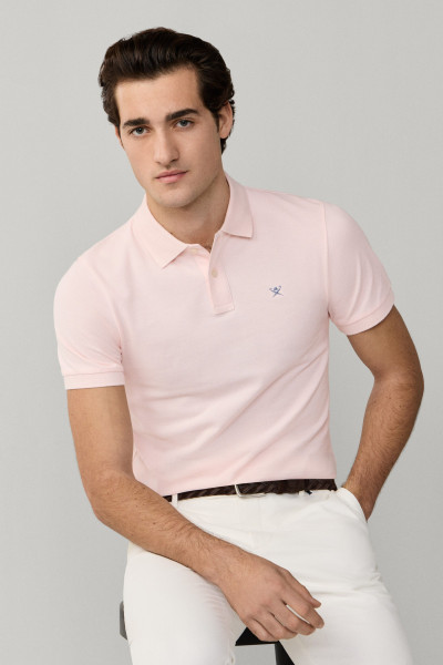 PÓLÓ HACKETT LONDON SLIM FIT LOGO - Kép 8