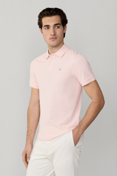 PÓLÓ HACKETT LONDON SLIM FIT LOGO - Kép 7