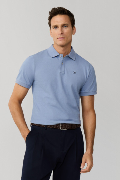 PÓLÓ HACKETT LONDON SLIM FIT LOGO - Kép 8