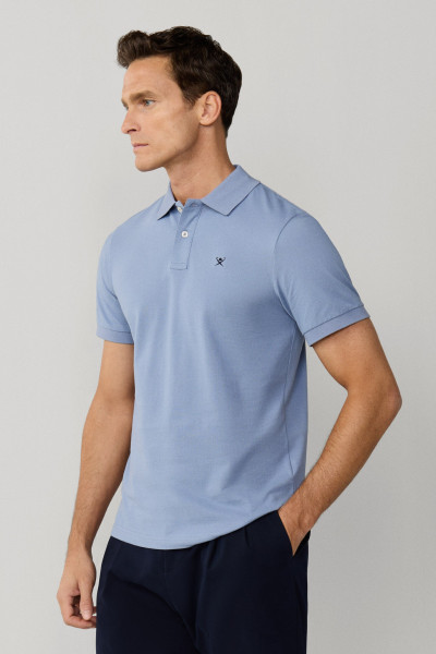 PÓLÓ HACKETT LONDON SLIM FIT LOGO - Kép 9