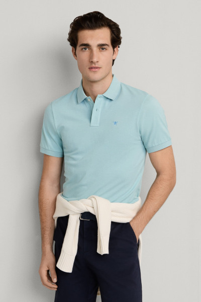 PÓLÓ HACKETT LONDON SLIM FIT LOGO - Kép 6