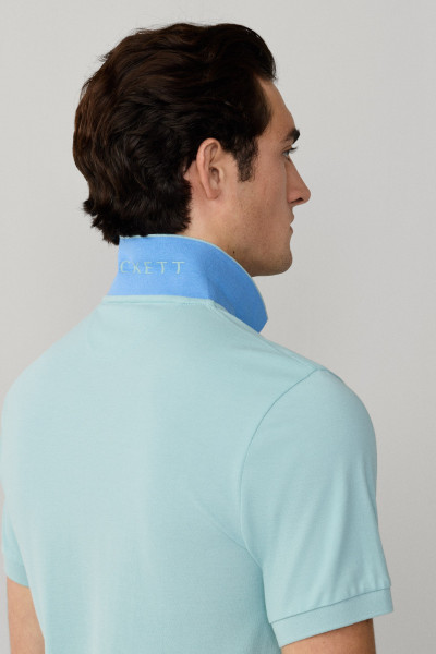 PÓLÓ HACKETT LONDON SLIM FIT LOGO - Kép 4