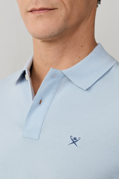 PÓLÓ HACKETT LONDON SLIM FIT LOGO - Kép 4