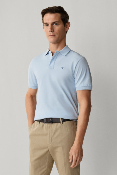 PÓLÓ HACKETT LONDON SLIM FIT LOGO - Kép 7