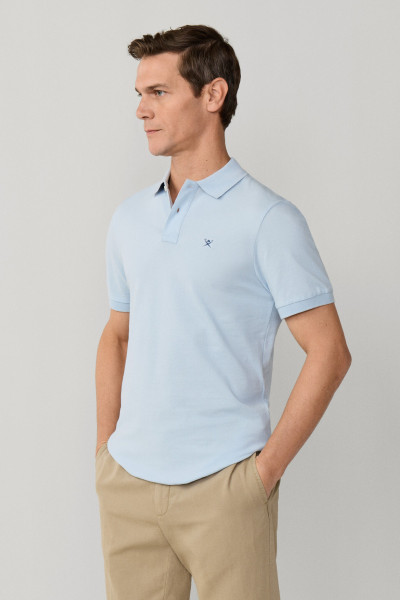 PÓLÓ HACKETT LONDON SLIM FIT LOGO - Kép 8