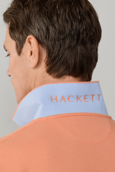 PÓLÓ HACKETT LONDON SLIM FIT LOGO - Kép 5