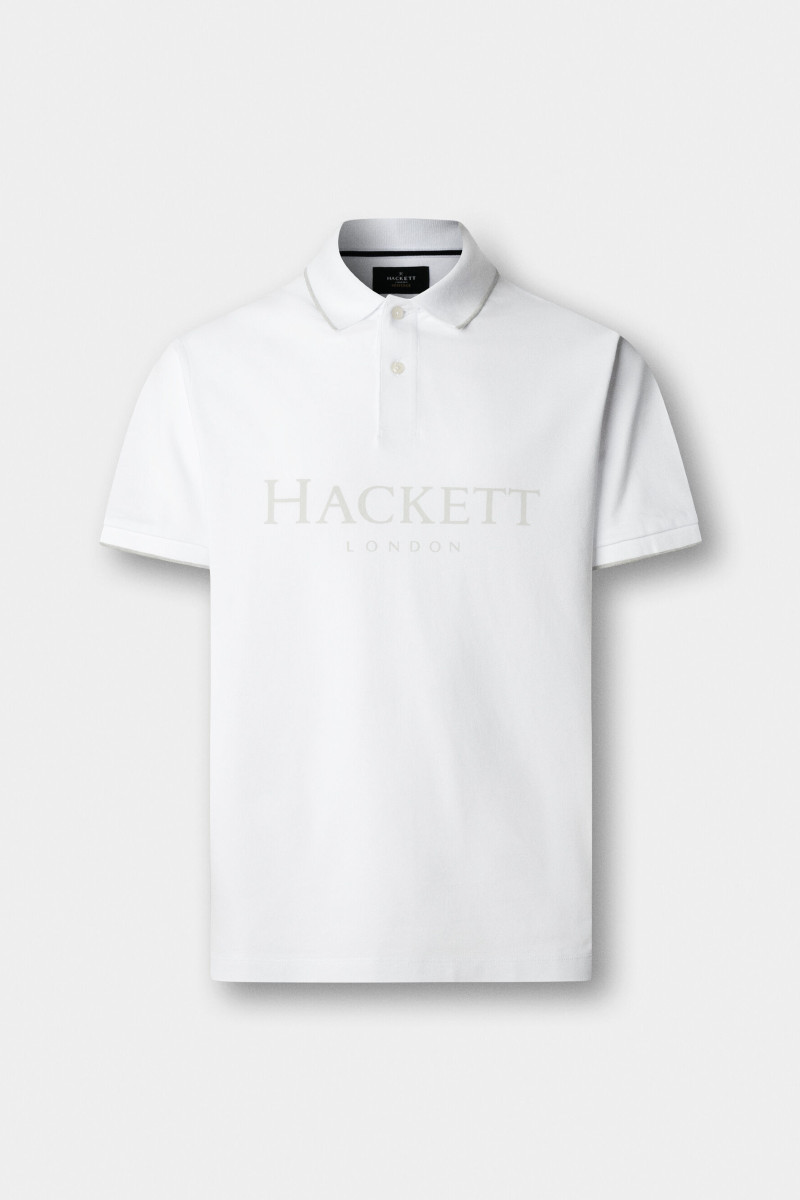 Polokošeľa Hackett London Heritage Ess Hackett Optic White