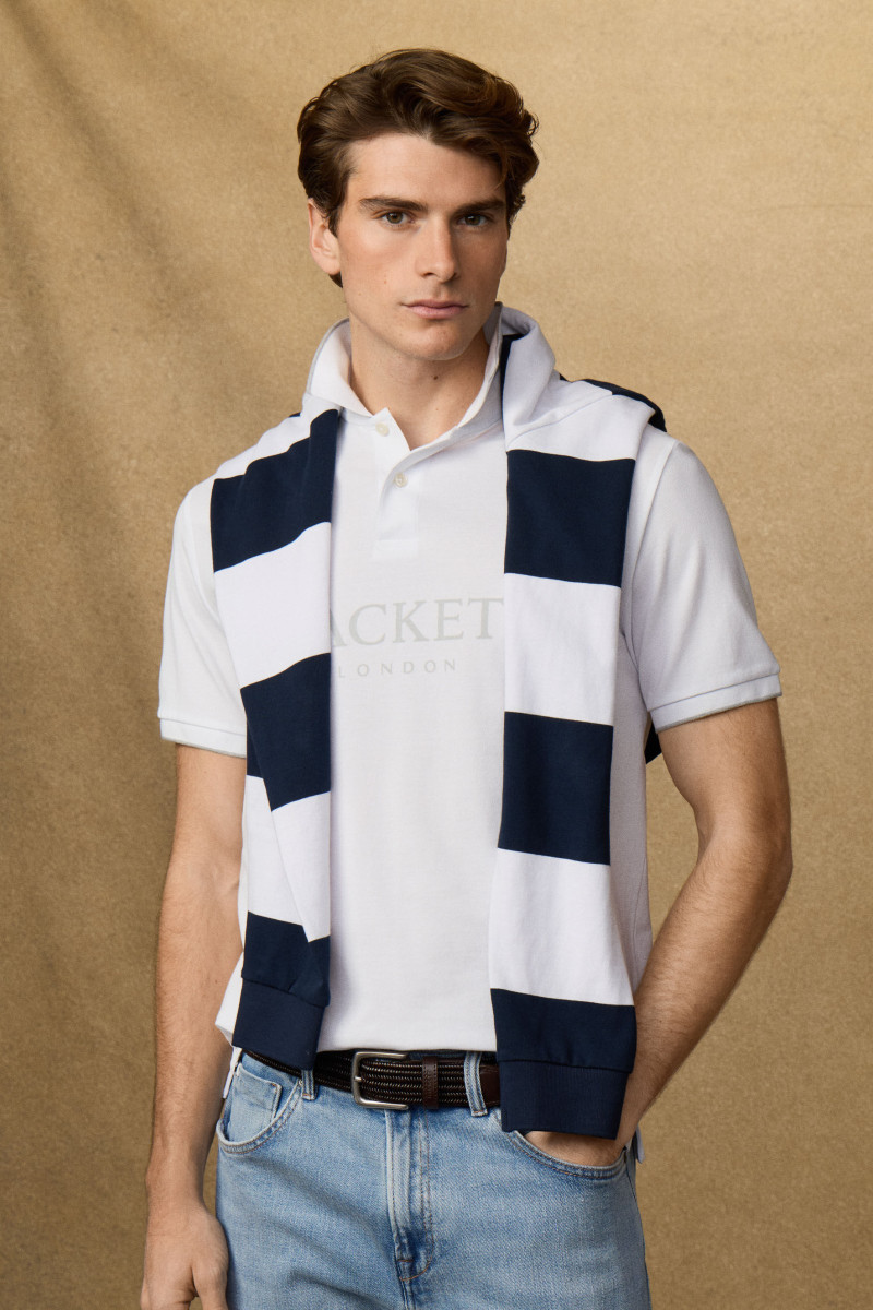 Polokošeľa Hackett London Heritage Ess Hackett Optic White
