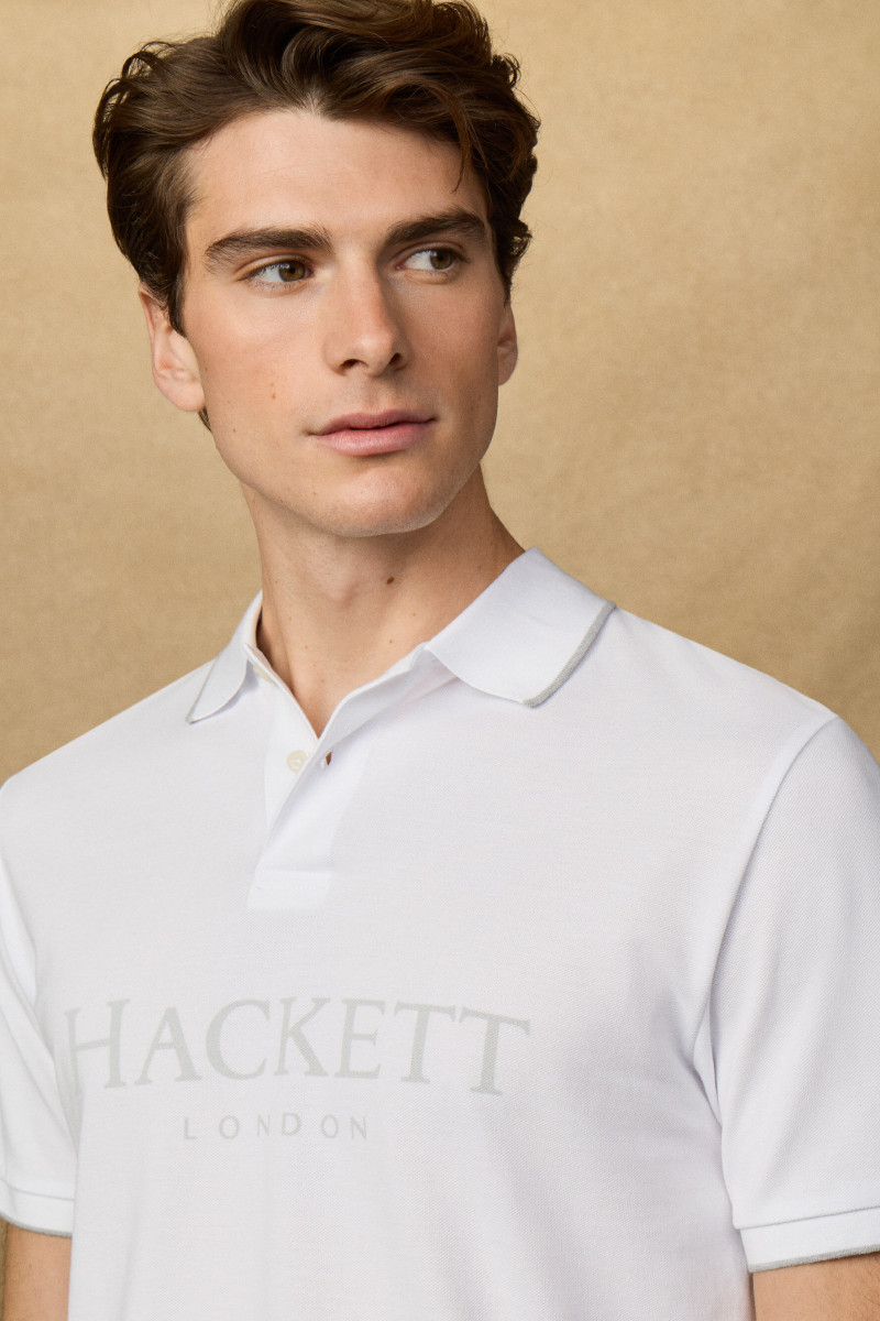 Polokošeľa Hackett London Heritage Ess Hackett Optic White