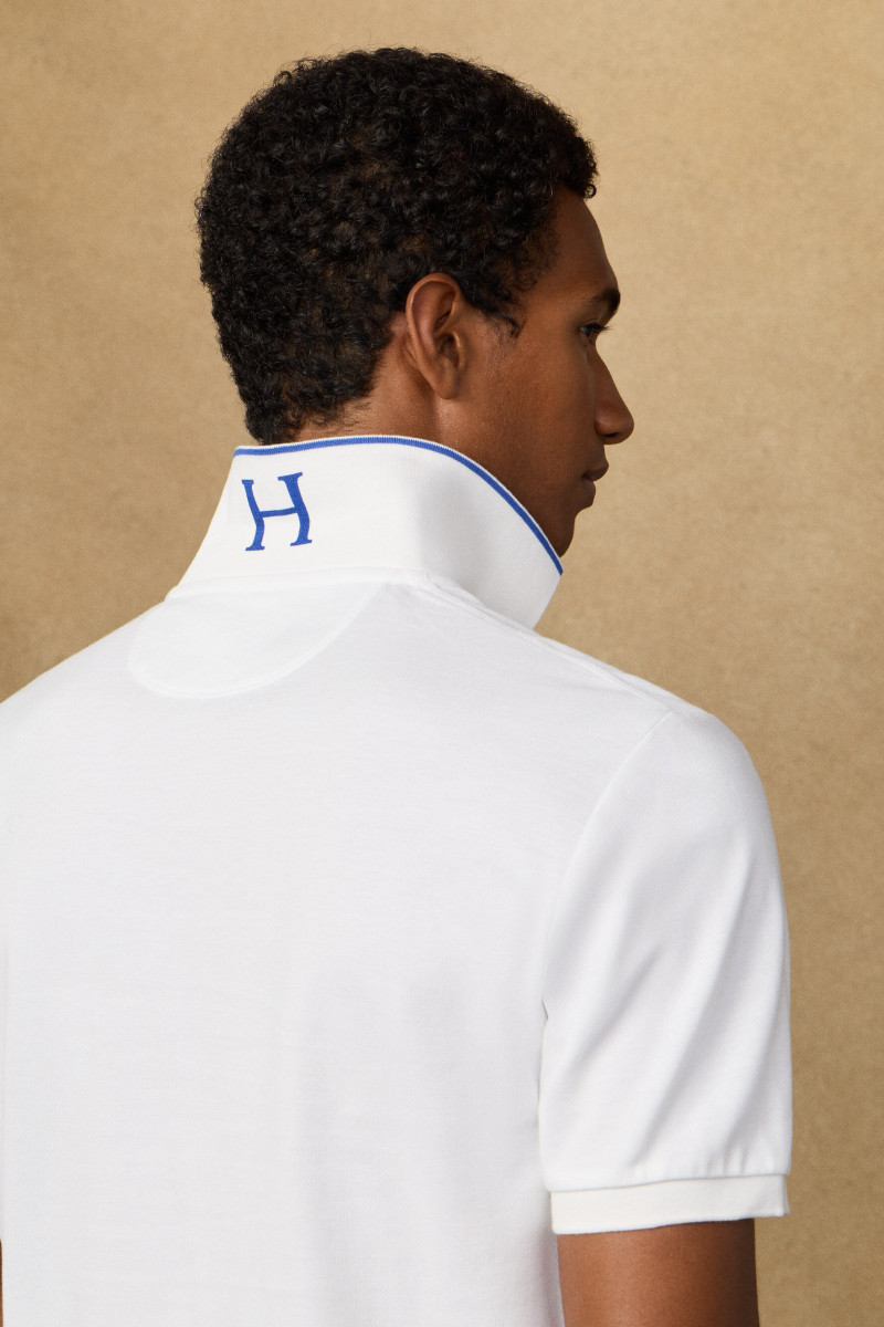 Polokošeľa Hackett London Heritage Harry Polo Optic White