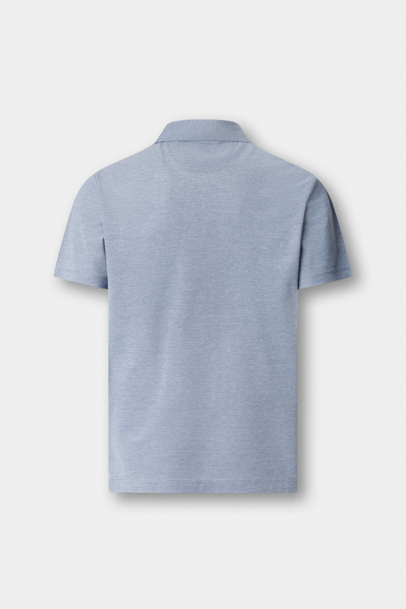 Polokošeľa Hackett London Oxford Pique Polo Ss Eton Blue