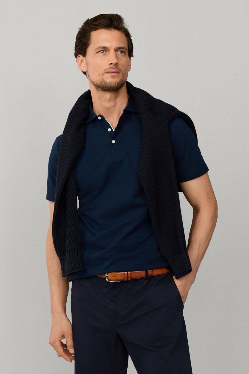 Polokošeľa Hackett London Oxford Pique Polo Ss Navy