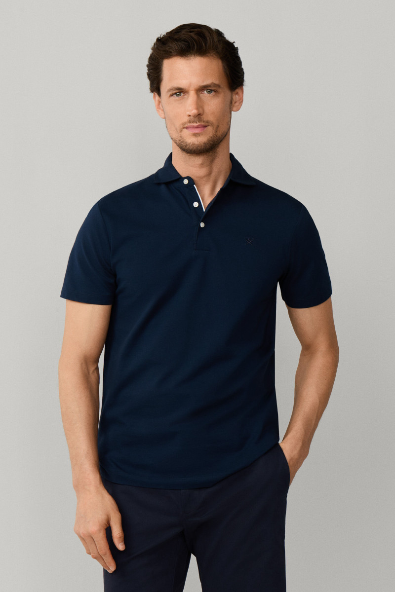Polokošeľa Hackett London Oxford Pique Polo Ss Navy