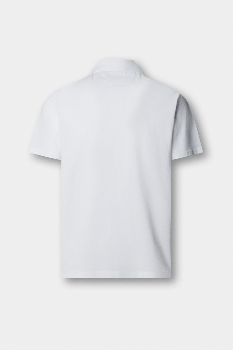 Polokošeľa Hackett London Oxford Pique Polo Ss Optic White