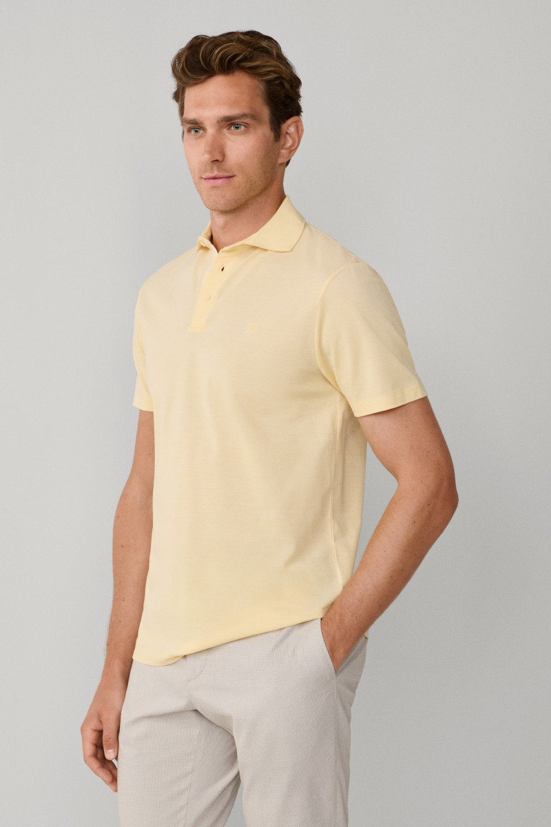 Polokošeľa Hackett London Oxford Pique Polo Ss Pastel Yellow