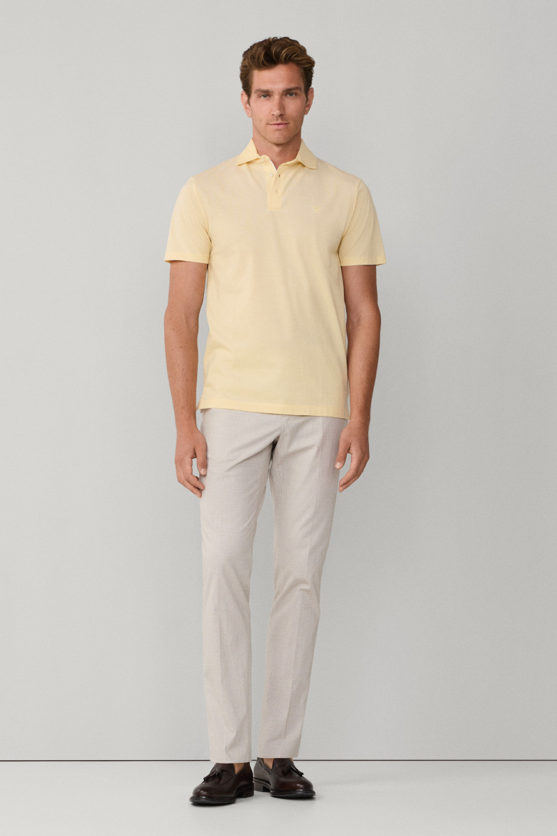 Polokošeľa Hackett London Oxford Pique Polo Ss Pastel Yellow
