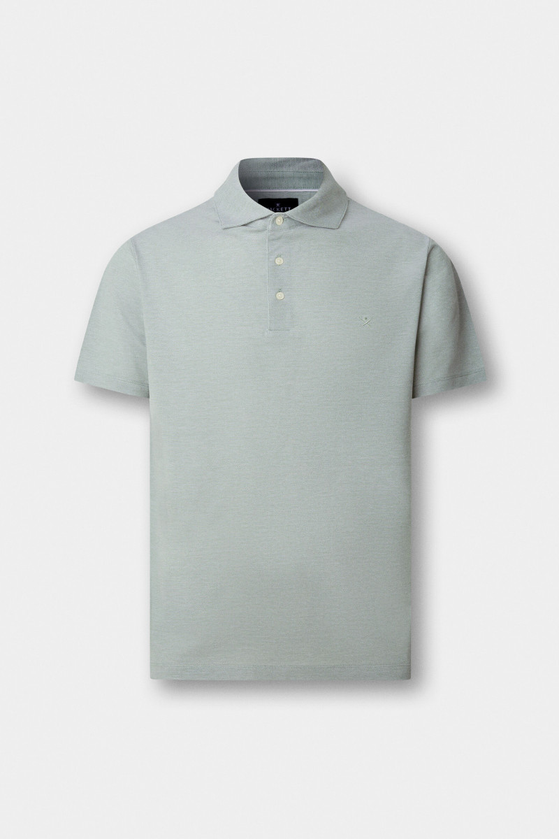 Polokošeľa Hackett London Oxford Pique Polo Ss Sage Green