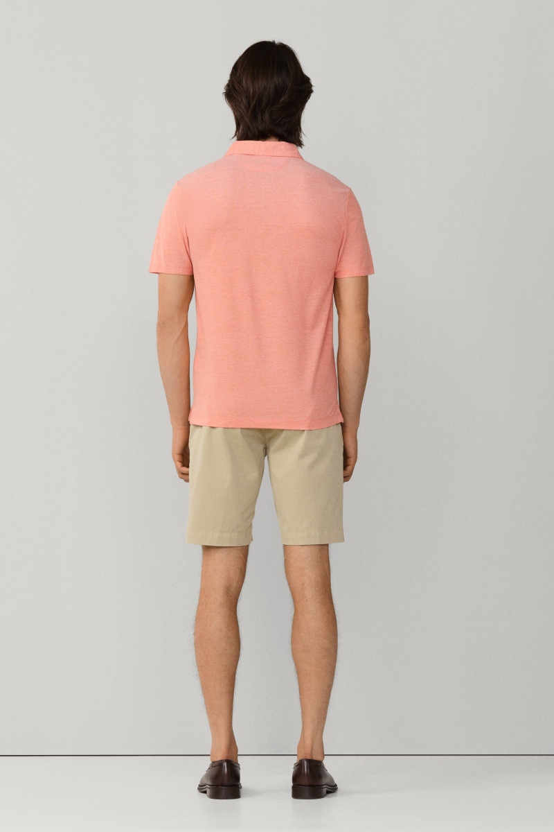 Polokošeľa Hackett London Oxford Pique Polo Ss Sunset Orange