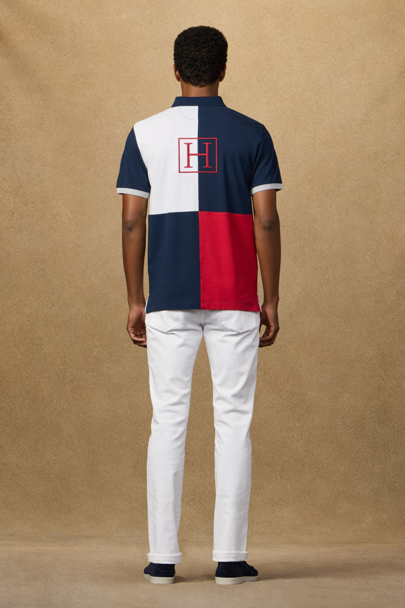 Polokošeľa Hackett London Heritage H Quad Back Optic White