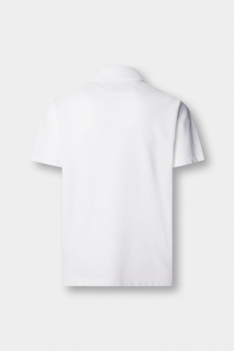 Polokošeľa Hackett London Gmd Pique Ss Optic White