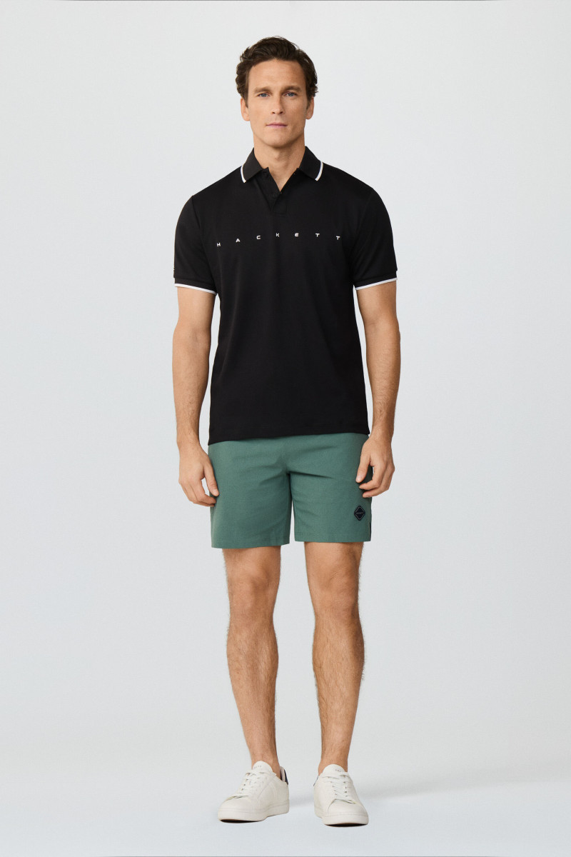 Polokošeľa Hackett London Hs Essential Polo Black