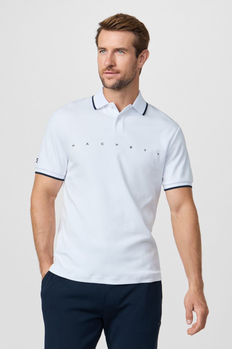Polokošeľa Hackett London Hs Essential Polo Optic White