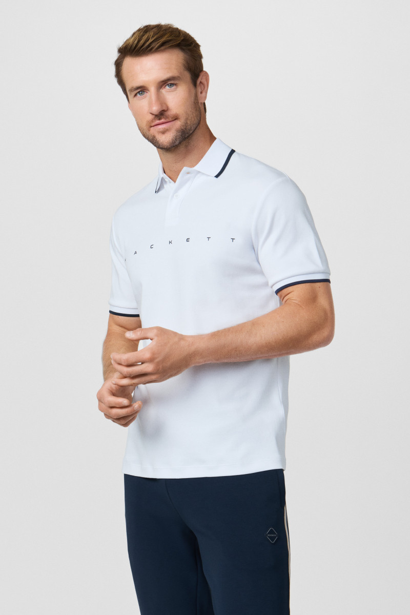 Polokošeľa Hackett London Hs Essential Polo Optic White
