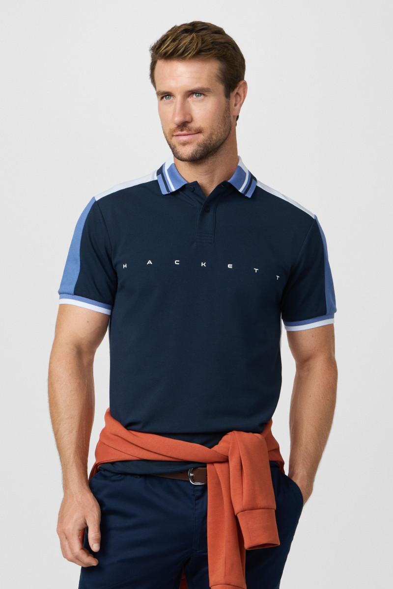 Polokošeľa Hackett London Hs Multi Polo Ss Navy