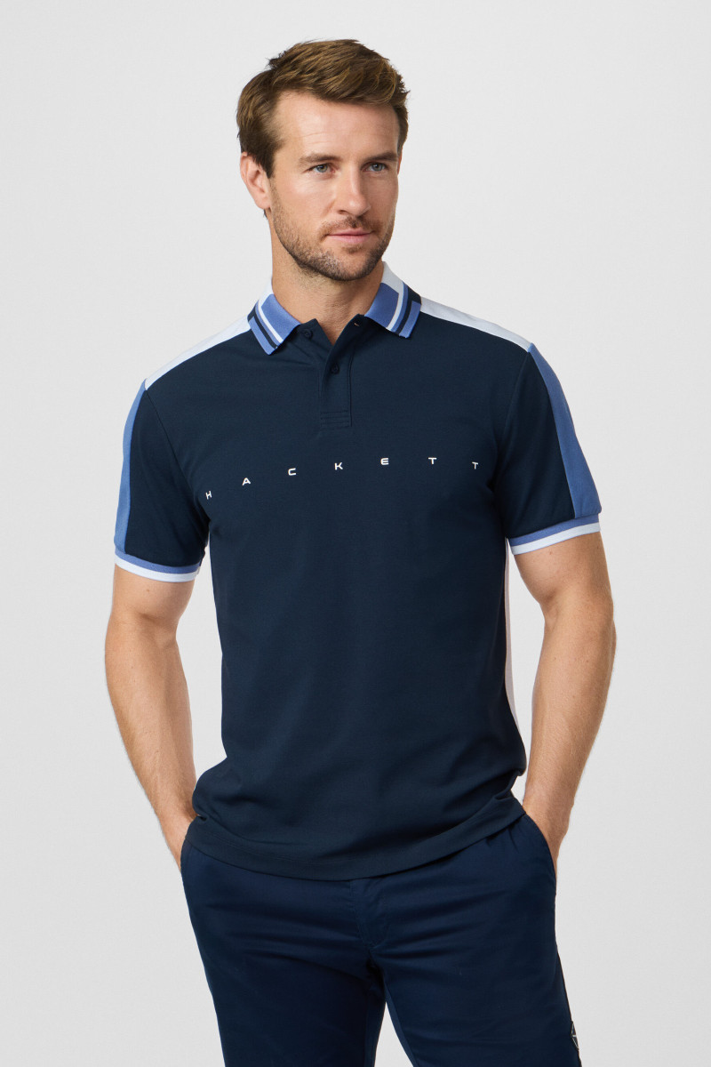 Polokošeľa Hackett London Hs Multi Polo Ss Navy