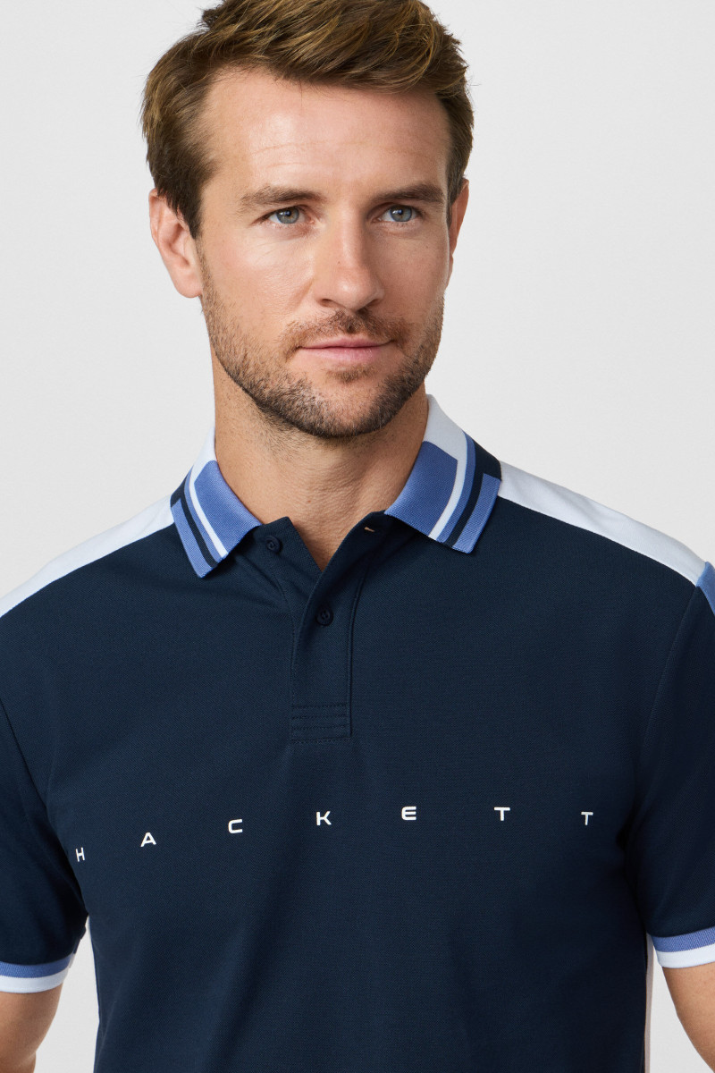 Polokošeľa Hackett London Hs Multi Polo Ss Navy