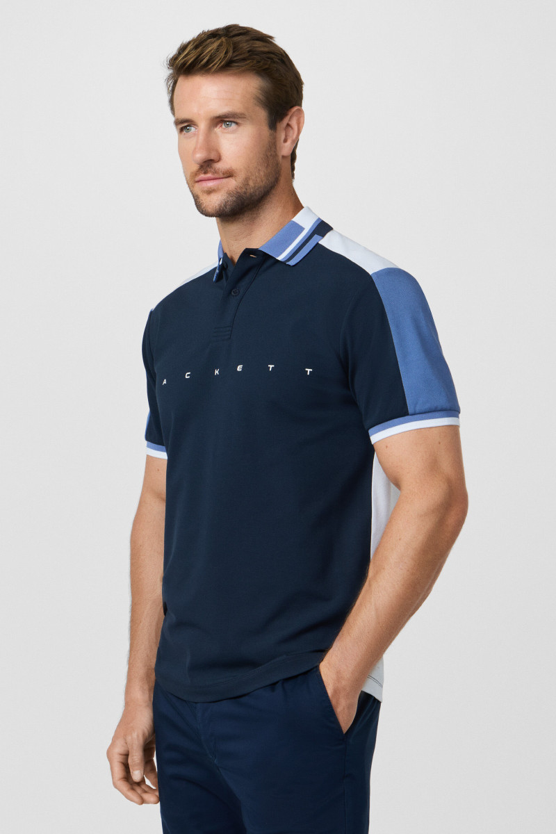 Polokošeľa Hackett London Hs Multi Polo Ss Navy