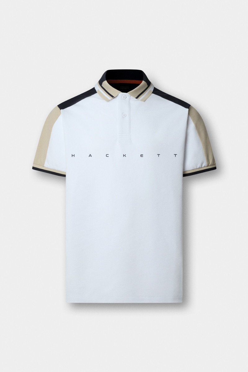 Polokošeľa Hackett London Hs Multi Polo Ss Optic White