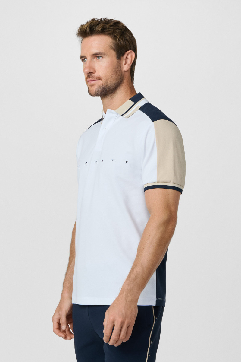 Polokošeľa Hackett London Hs Multi Polo Ss Optic White