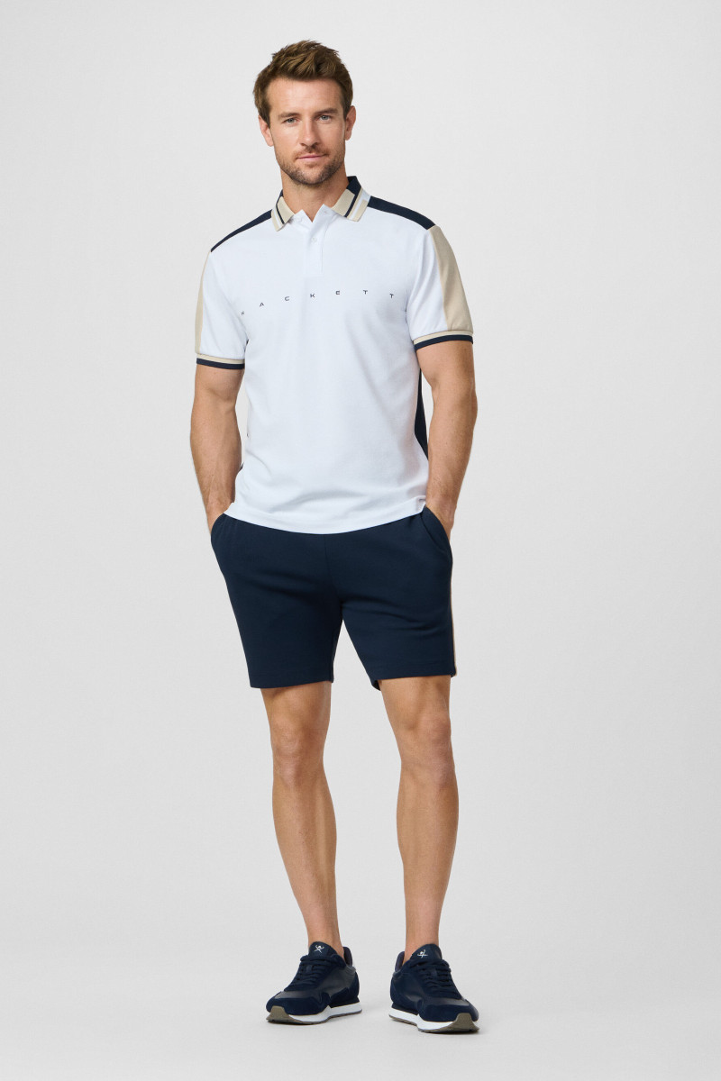 Polokošeľa Hackett London Hs Multi Polo Ss Optic White