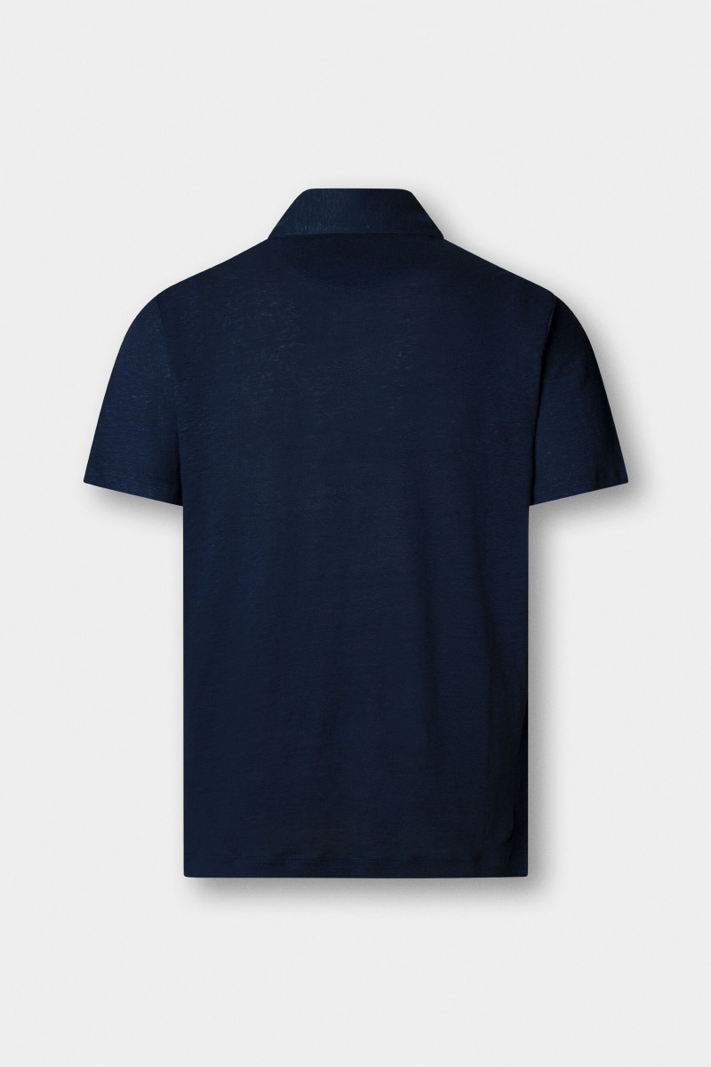 Polokošeľa Hackett London Linen Jsy Seersucker Old Navy