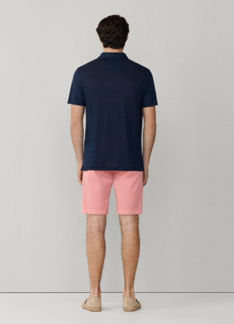Polokošeľa Hackett London Linen Jsy Seersucker Old Navy