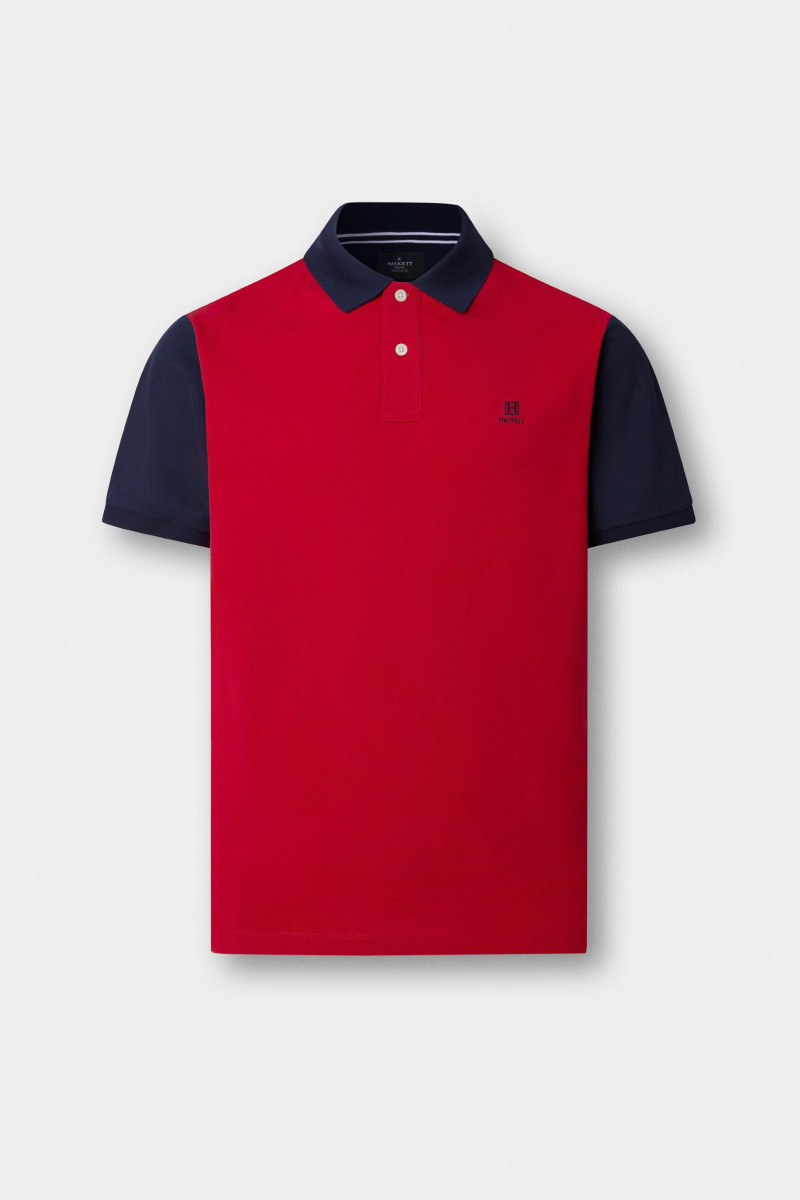 Polokošeľa Hackett London Heritage H Multi Polo Breton Red