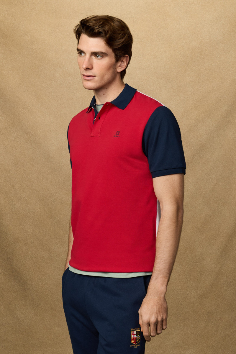 Polokošeľa Hackett London Heritage H Multi Polo Breton Red