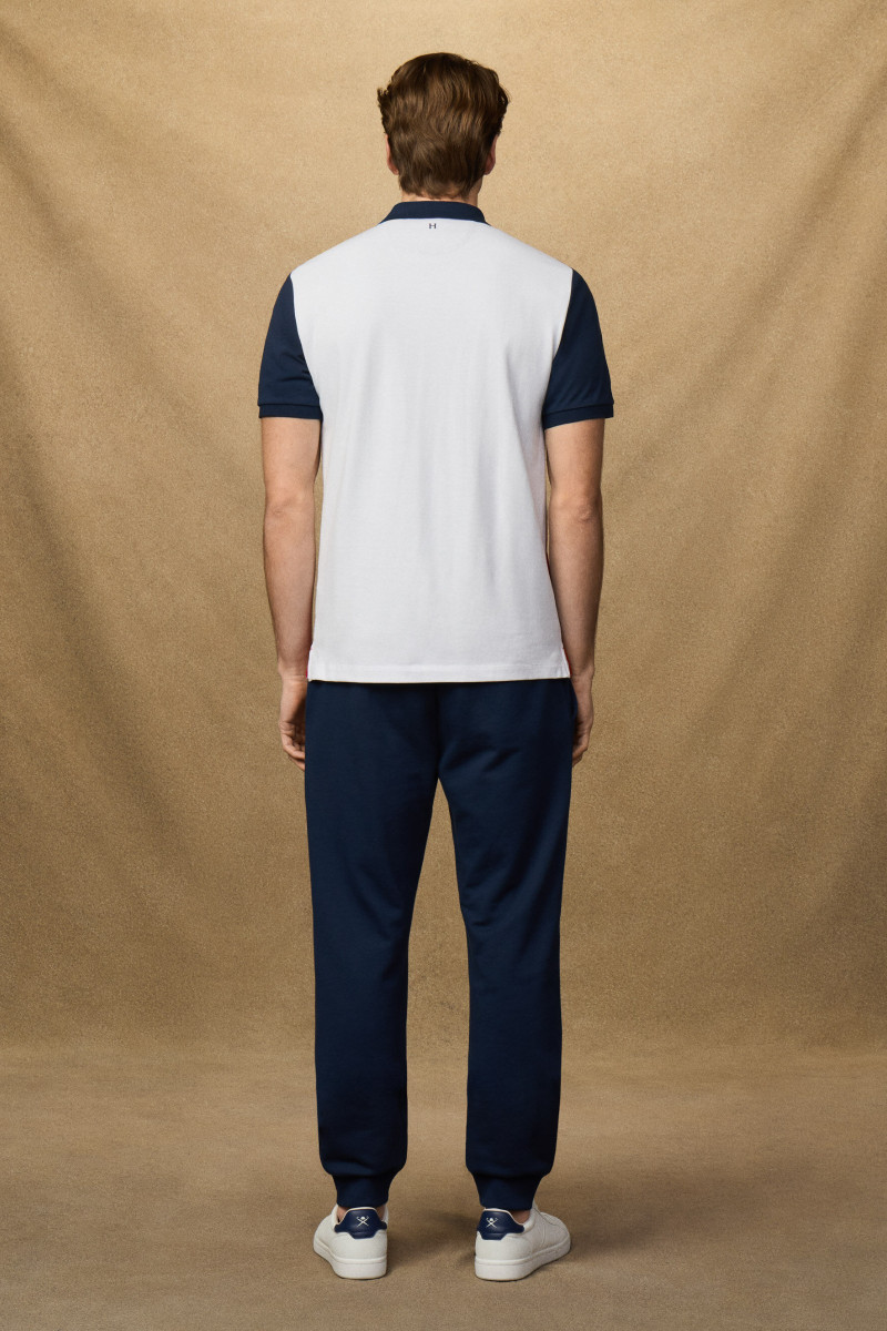 Polokošeľa Hackett London Heritage H Multi Polo Breton Red